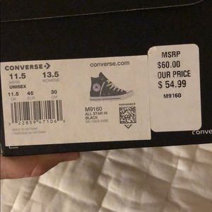 black high top converse